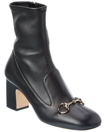 Gucci Horsebit Leather Bootie