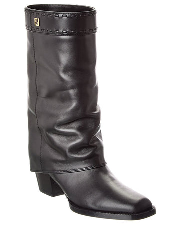 Fendi Ff Leather Boot