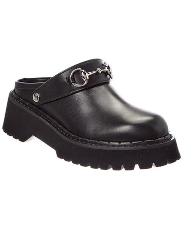 Gucci Horsebit Leather Mule