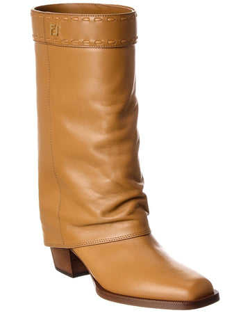 Fendi Ff Leather Boot