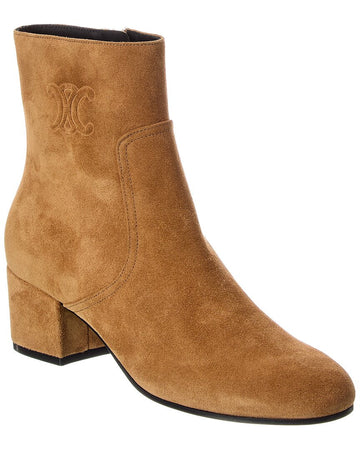 Celine Triomphe Suede Knee-High Boot