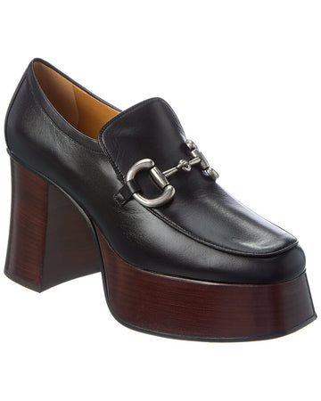 Gucci Horsebit Leather Platform Loafer