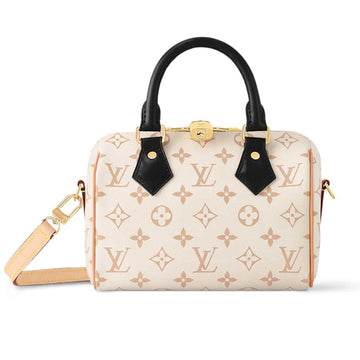 LV SPEEDY BANDOULIÈRE 20 MONOGRAM DUNE COATED CANVAS 20CM M46906