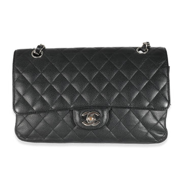 Top Quality Chanel Black Quilted Leather Medium Classic Double New Bag