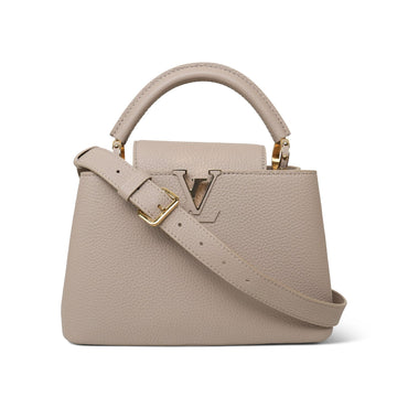 Louis Vuitton Galet Grey Taurillon Capucines BB