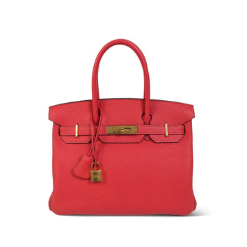 Birkin 30 Rose Jaipur Taurillon leather  C Stamp