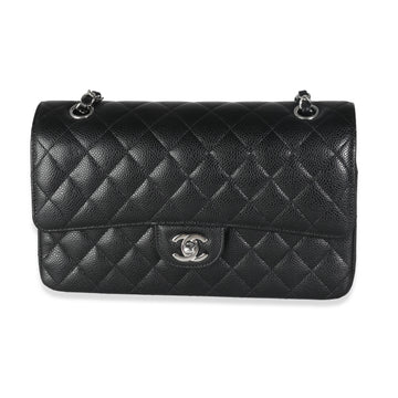Top Quality Chanel Black Quilted Leather Medium Double Classic New Bag