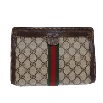 Gucci Gg Canvas Beige Canvas Clutch New 1:1 Bags