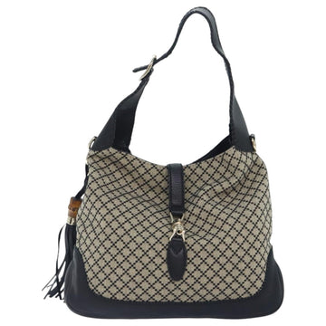 Gucci Jackie Black Canvas Shoulder New 1:1 Bags
