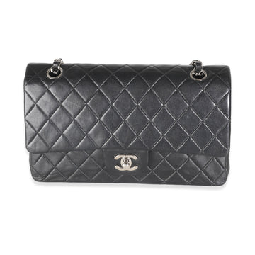 Top Quality Chanel Black Quilted Leather Medium Classic Double New Bag
