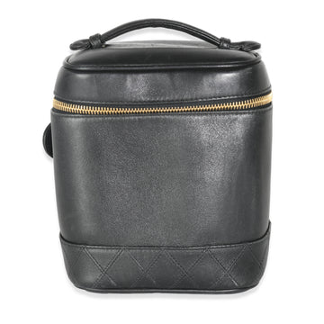 Top Quality Chanel Black Quilted Leather Timeless Classic Vanity Case
