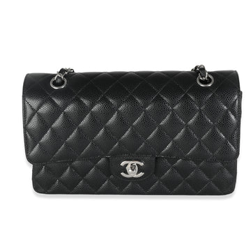 Top Quality Chanel Black Quilted Leather Medium Classic Double New Bag