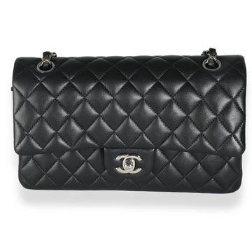 Top Quality Chanel Black Quilted Leather Medium Classic Double New Bag