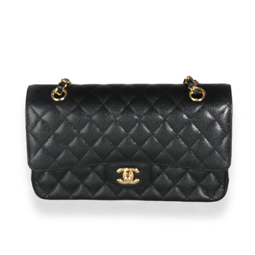 Top Quality Chanel Black Quilted Leather Medium Classic Double New Bag