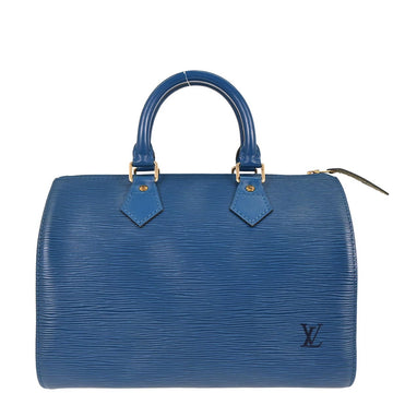 Louis Vuitton 1995 Blue Epi Speedy 25 Handbag M43015