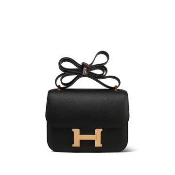 Constance 18 Noir leather Rose  U Stamp