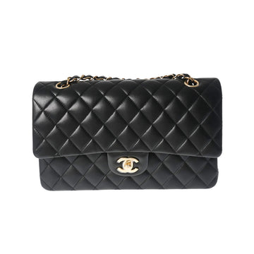 Top Quality Chanel Top Quality Chanel Mattress W Flap Chain Shelter 25cm Black Gold Tools A01112 Lady Ramskin Shelter Bag Unused