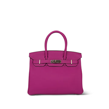 Birkin 30 Rose Pourpre Veau Togo Palladium Plated C Stamp
