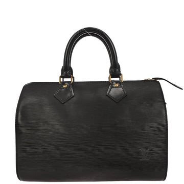 Louis Vuitton 1990 Black Epi Speedy 25 Handbag M43012