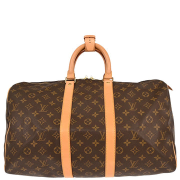 Louis Vuitton 2001 Monogram Keepall 45 Duffle Bag M41428