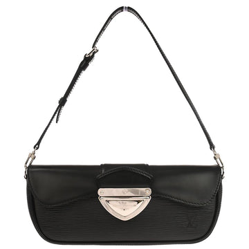 Louis Vuitton Black Epi Pochette Montaigne Handbag M59292