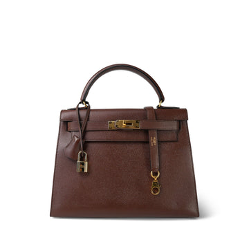 Kelly Sellier 28 Brown Courchevel  (V) Stamp