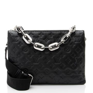 Louis Vuitton Monogram Embossed Leather Coussin MM Shoulder Bag