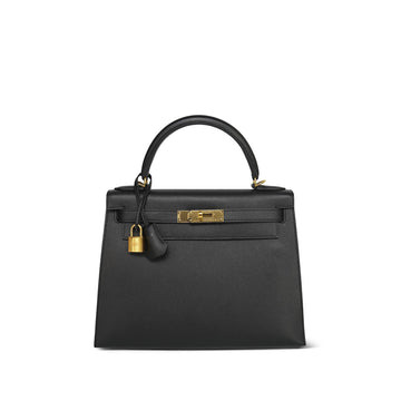 Kelly Sellier 28 Black leather  A Stamp