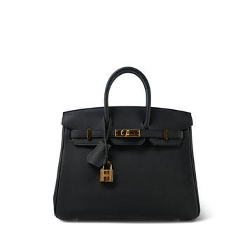 Birkin 25 Noir Togo  Z Stamp
