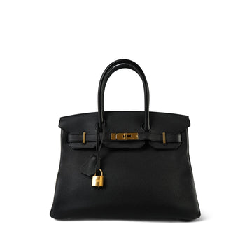 Birkin 30 Noir Togo  A Stamp