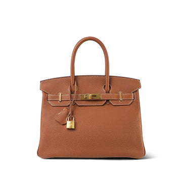 Birkin 30 Gold Veau Togo  X Stamp