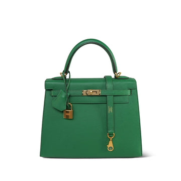 Kelly Sellier 25 Cactus leather  D Stamp