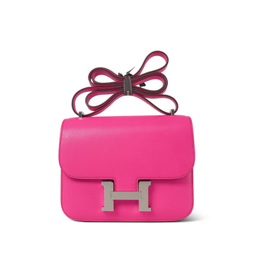 Constance 18 Rose Pop Chèvre Palladium Plated B Stamp