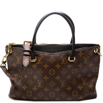 Pallas Tote Monogram Leather Side