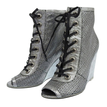 Chanel Cutwork Leather Boot Sandals
