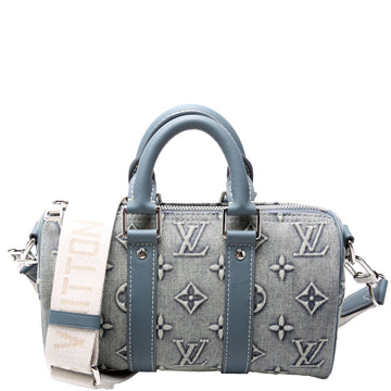 Keepall 25 W/Strap Denim Monogram