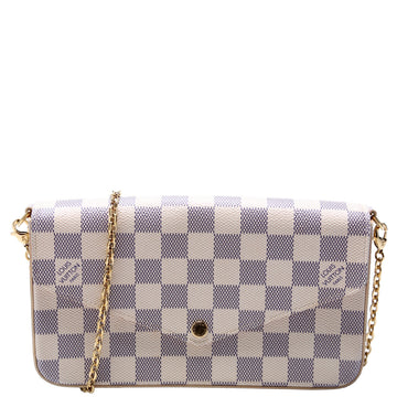 Pochette Felicie Damier Azur Pink