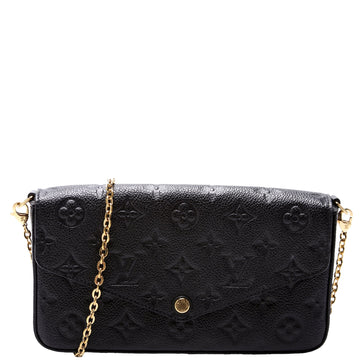 Pochette Felicie Empreinte Black