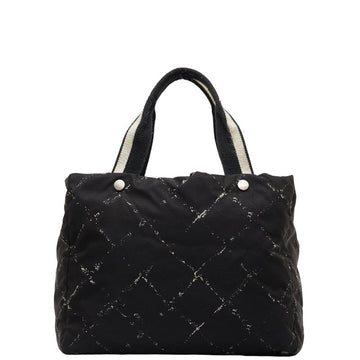 Top Quality Chanel  Travel Line Handbag Tote Bag Black Nylon Leather/canvas  Chanel