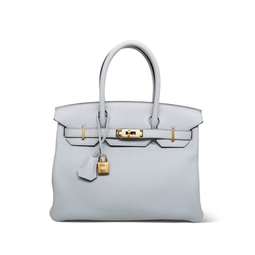 Birkin 30 Bleu Pale leather  Z Stamp