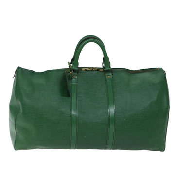 Louis Vuitton Keepall 55  Leather Travel Bag