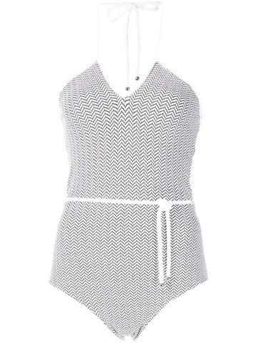 Patterned Halterneck Swimsuit