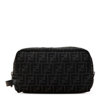 Fendi  Canvas Leather Clutch Bag Pouch ()