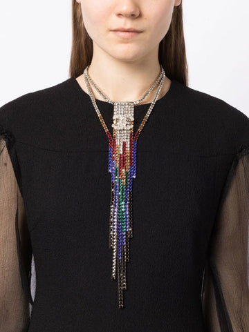 2019 Rainbow Rhinestone Necklace