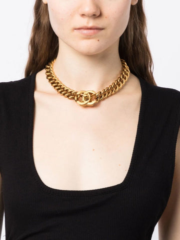CC Turn-Lock Chain Necklace