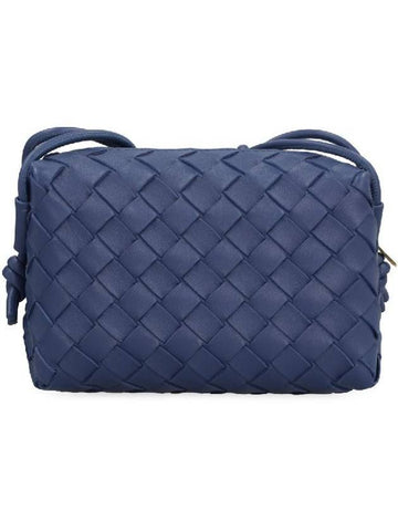 Luxury Bottega Veneta Loop Camera Mini Cross Bag Navy