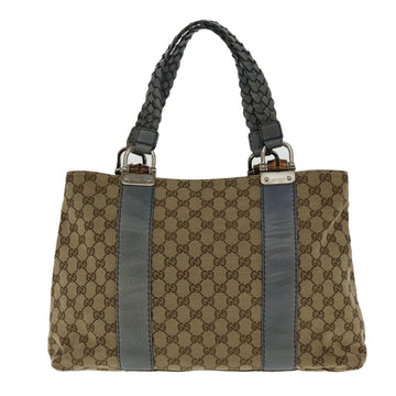 Gucci Bamboo Brown Canvas Tote New 1:1 Bags