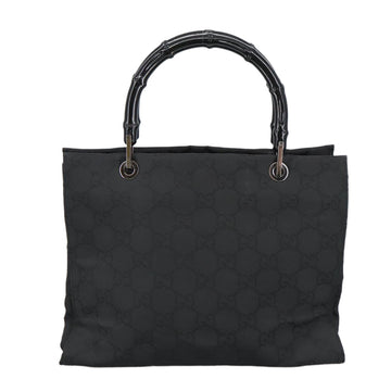 Gucci Bamboo Black Canvas Tote New 1:1 Bags