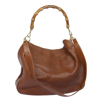 Gucci Bamboo Brown Leather Shoulder New 1:1 Bags