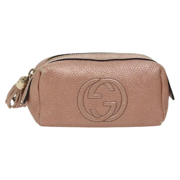Gucci Soho Gold Leather Clutch New 1:1 Bags